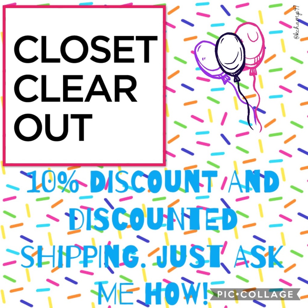 Closet clear out is TODAY🥳🎈